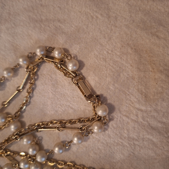 Vintage cameo and pearl necklace - Picture 5 of 5